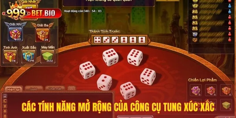 Công cụ tung xúc xắc tích hợp nhiều tiện ích hữu dụng